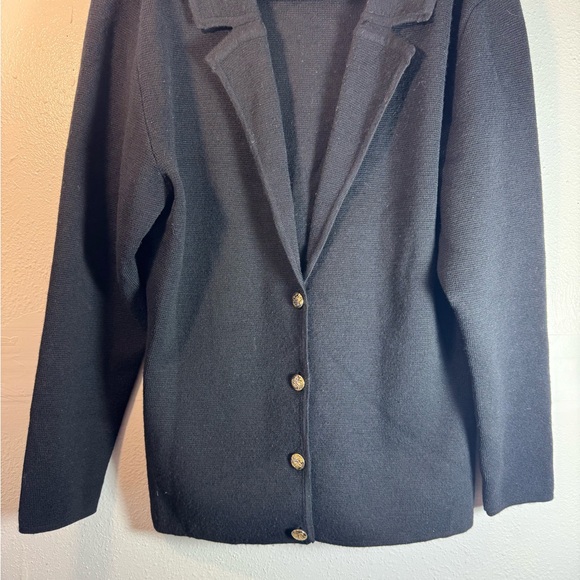 Jos A Banks black button up cardigan Large - Picture 4 of 6